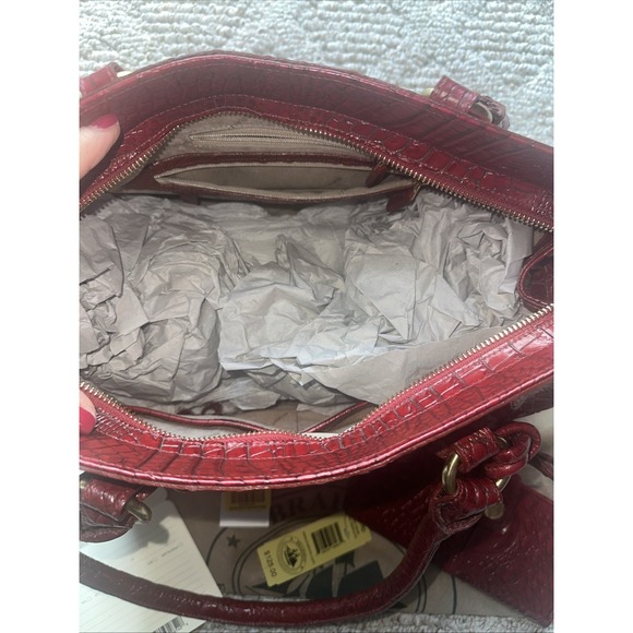 Vintage Brahmin Elouise Rose Satchel and Wallet Set EXCELLENT CONDITION - Picture 5 of 5